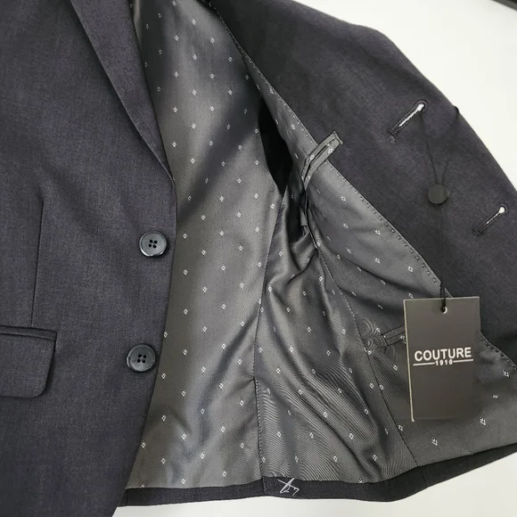 FABIAN Couture 1910 BOY’s Power Stretch Suit Separates in Charcoal - BLAZER 6B - Picture 12 of 16